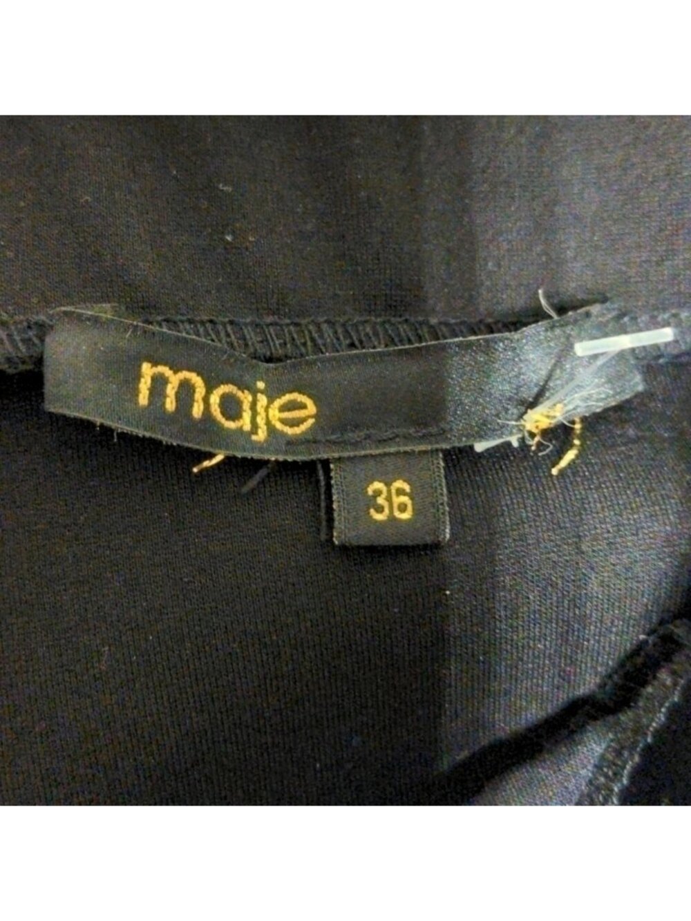 Maje Black Faux Alligator Zip Up Mini Skirt - Picture 11 of 11